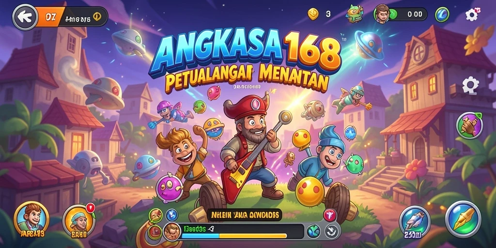 Tampilan gameplay seru dari ANGKASA168 dengan banyak level menantang.