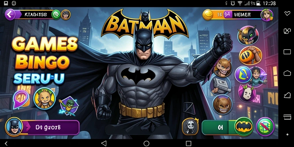 Tampilan gameplay seru di BATMAN138 dengan suasana Bingo yang menghujam.