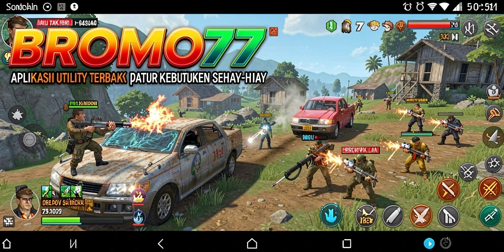 Tampilan antarmuka BROMO77 yang ramah pengguna dan fungsionalitas aplikasi.