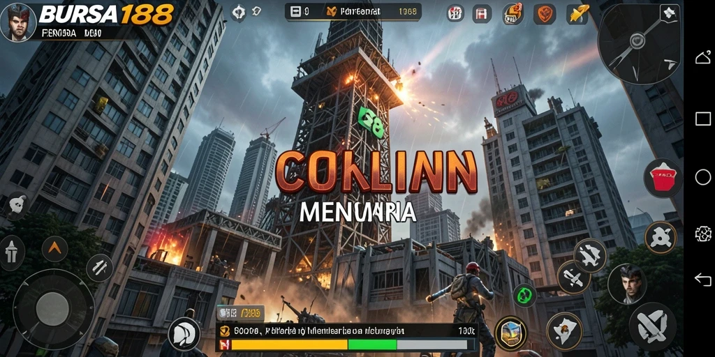 Gameplay BURSA188 dengan menara yang strategis dan musuh yang beragam.