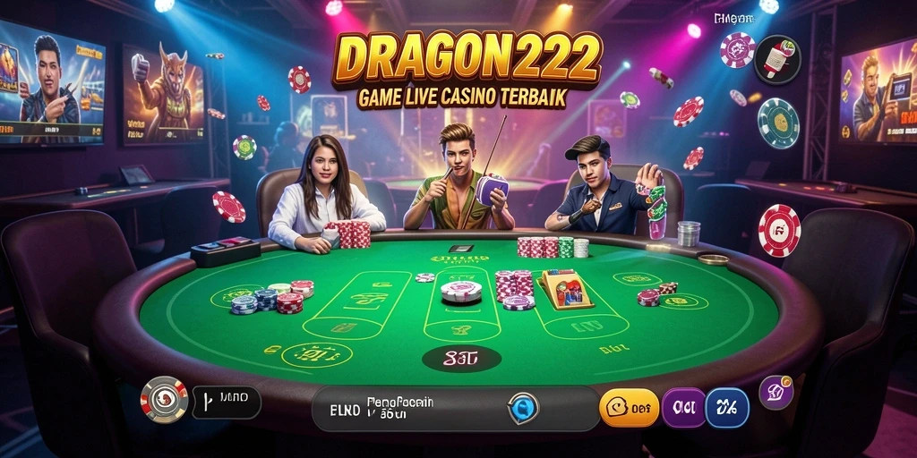 Tampilan gameplay Live Casino yang menarik di DRAGON222.