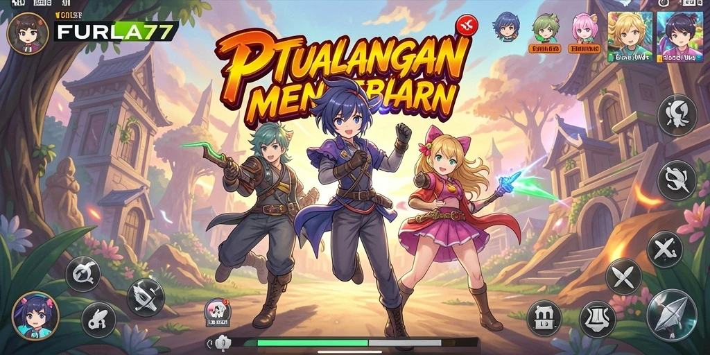 Tampilan gameplay FURLA77 dengan karakter Anime yang menawan.