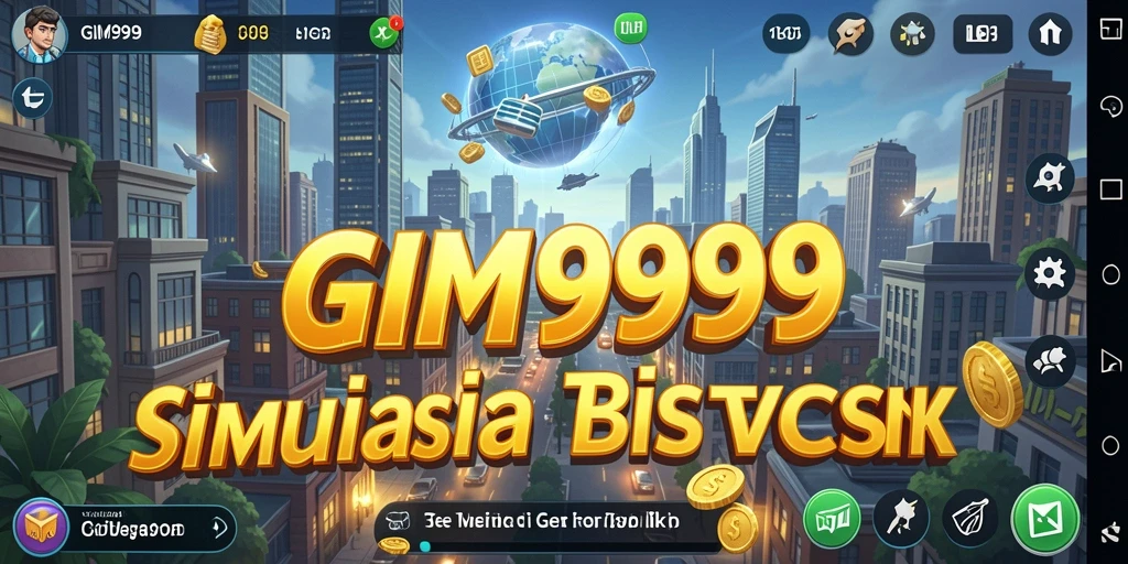 Screenshot GIM999 menampilkan gameplay menarik dalam membangun bisnis.