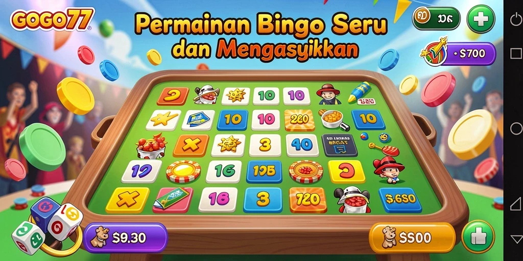 Tampilan menarik dari gameplay Bingo GOGO77 yang mengasyikkan.