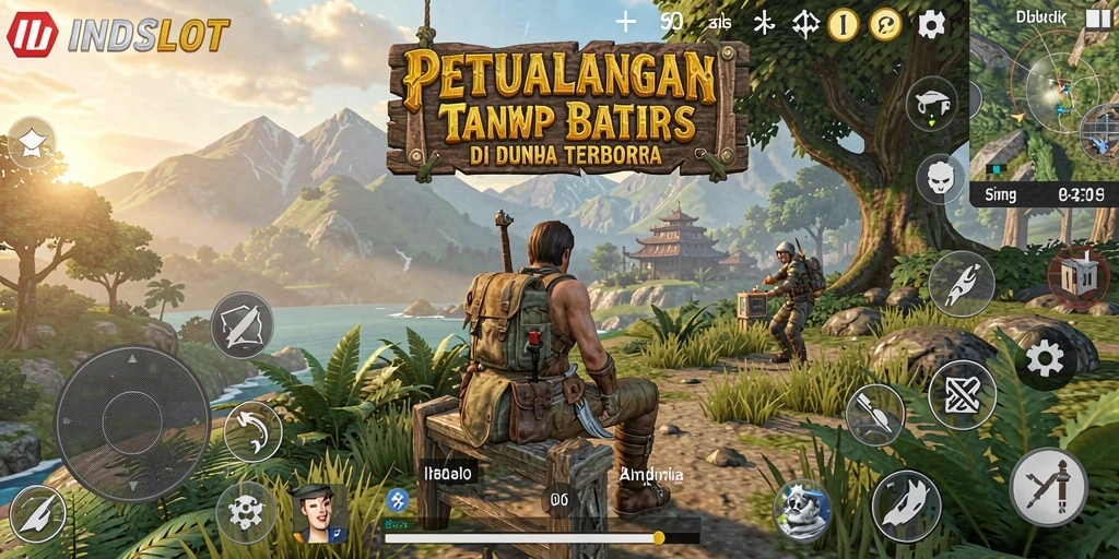 Tampilan gameplay mendalam dan menarik dari dunia terbuka INDSLOT.