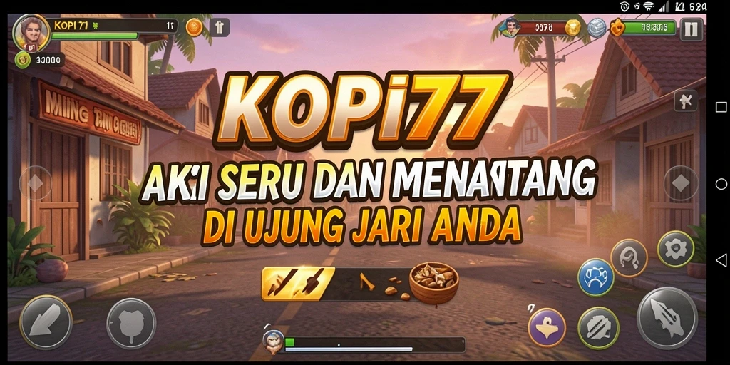 Screenshot KOPI77 menampilkan aksi seru dan karakter unik dalam permainan.