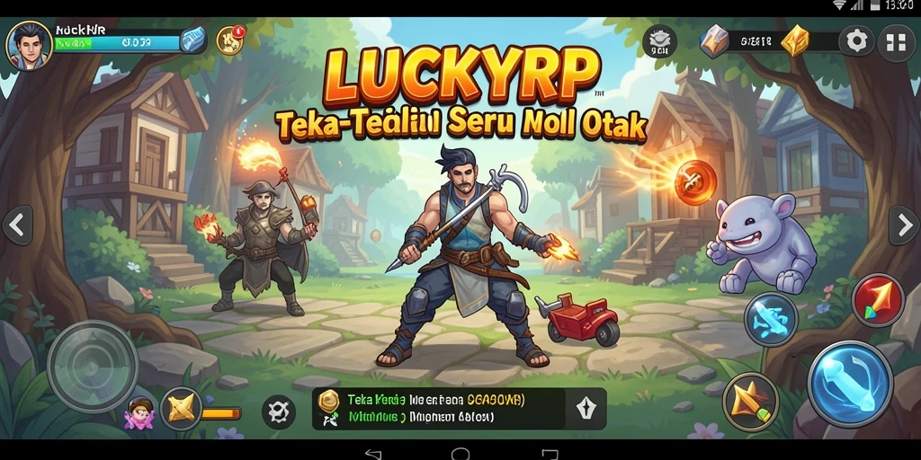 Tampilan menarik dari gameplay seru LUCKYRP.