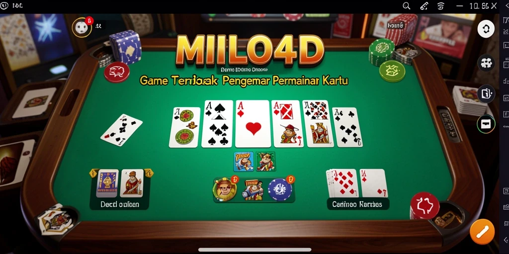 Tampilan gameplay <strong>MILO4D</strong> yang menampilkan aksi seru dalam permainan Domino.