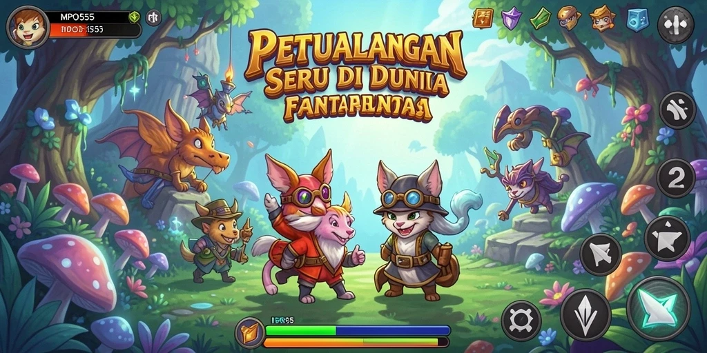 Tampilan gameplay MPO555 yang menakjubkan dan penuh petualangan.