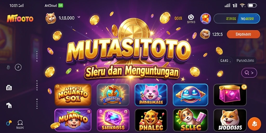 Screenshot gameplay MUTASITOTO dengan tampilan Slot yang menarik.