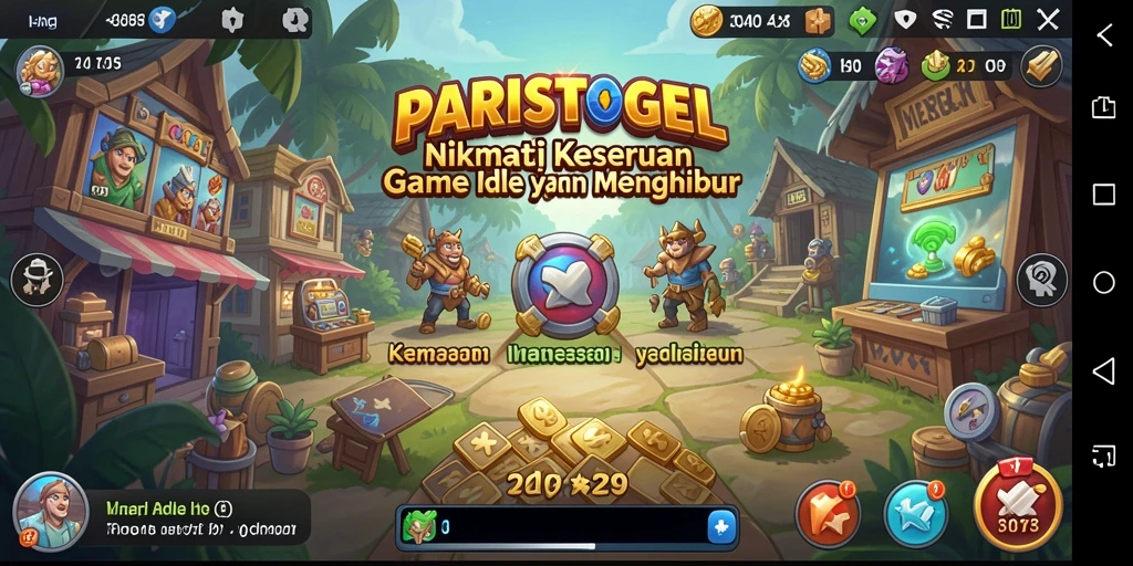 Screenshot menunjukkan gameplay Idle yang seru dan menarik.
