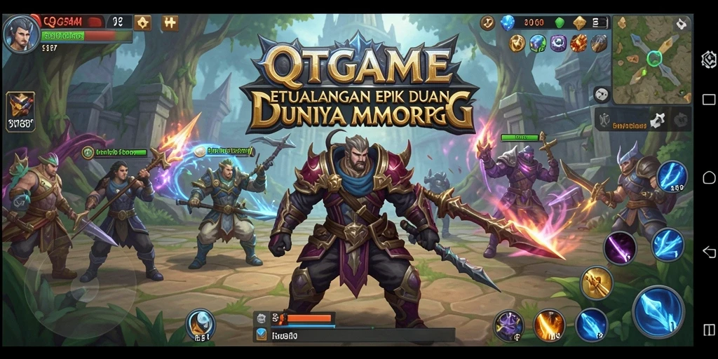 Tampilan menarik dari gameplay QTGAME MMORPG yang mengasyikkan.