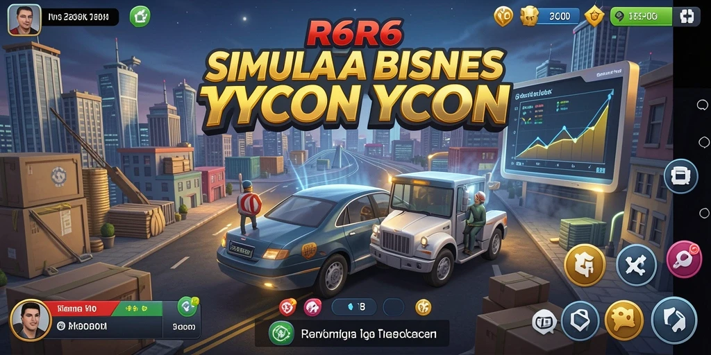 Tampilan gameplay R6R6 yang menarik dengan elemen Tycoon.