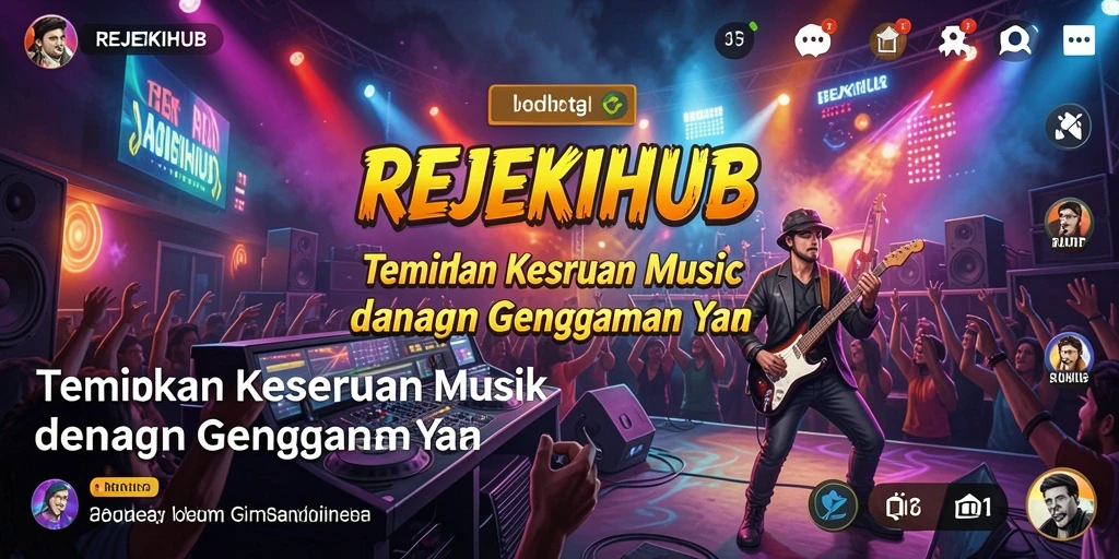 Tampilan gameplay <strong>REJEKIHUB</strong> yang seru dan penuh musik.