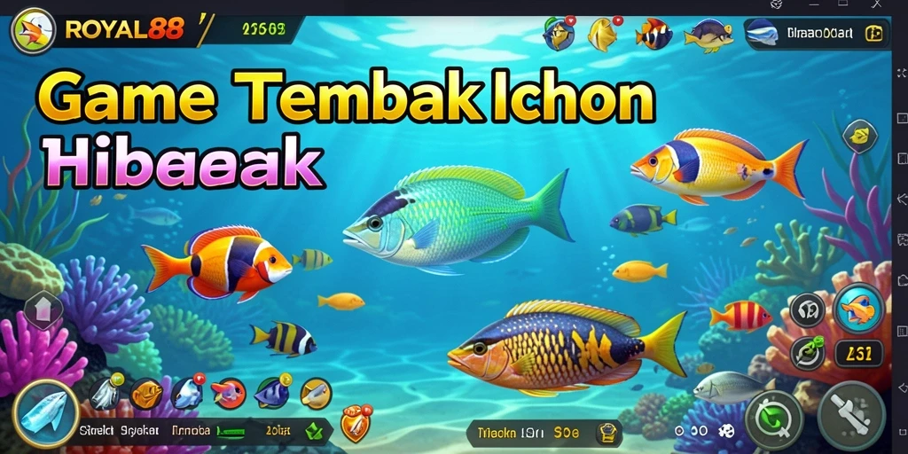 Screenshot gameplay ROYAL88 menampilkan aksi menembak ikan yang seru.