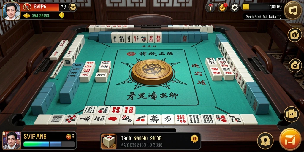 Tampilan gameplay SVIP6 yang menarik dan penuh strategi Mahjong.