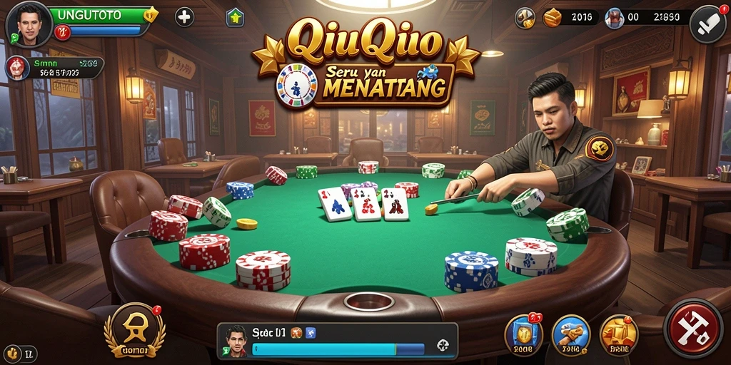 Tampilan gameplay menarik dari UNGUTOTO QiuQiu.