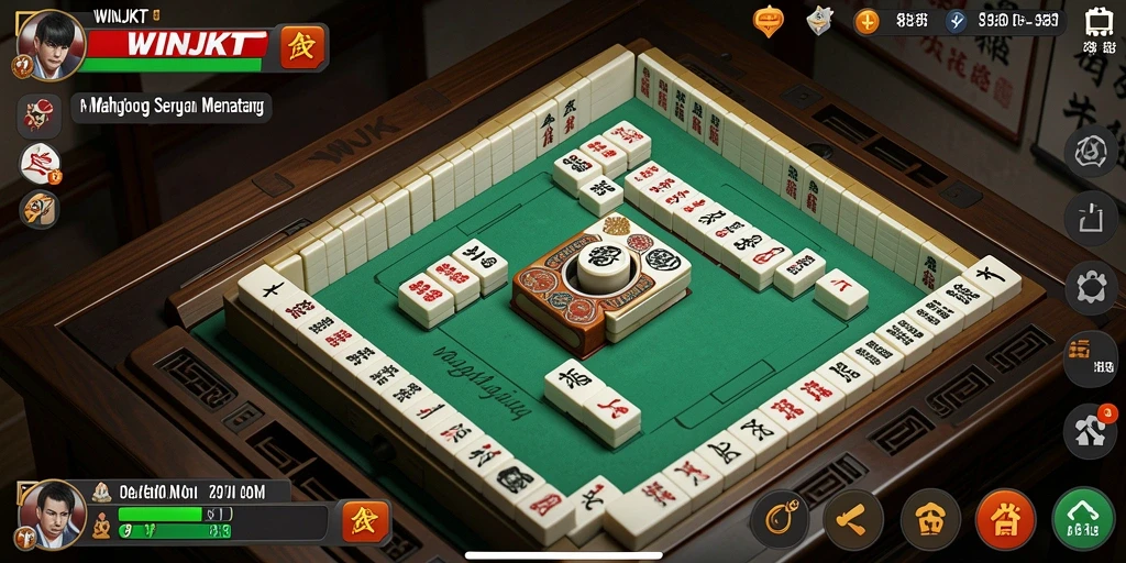 Screenshot gameplay <strong>WINJKT</strong> menampilkan keseruan permainan Mahjong yang mendebarkan.